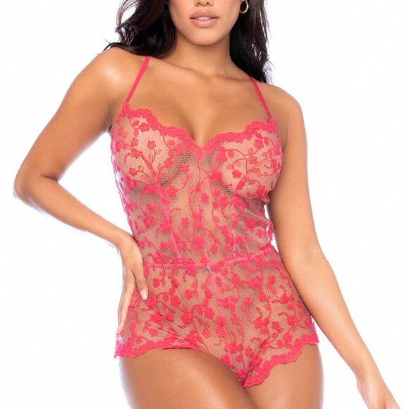 Mapale Sheer Floral Romper - Small - Picture 1 of 2